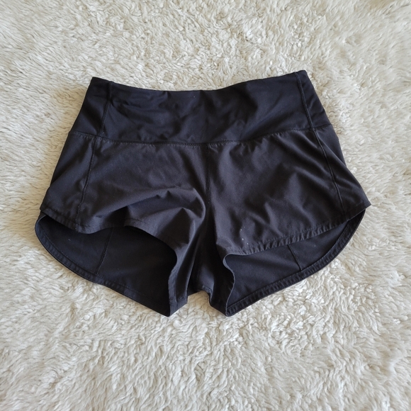 Lululemon Speed Up Shorts Lined Women's 6 Black LW7BEXS - Picture 1 of 8